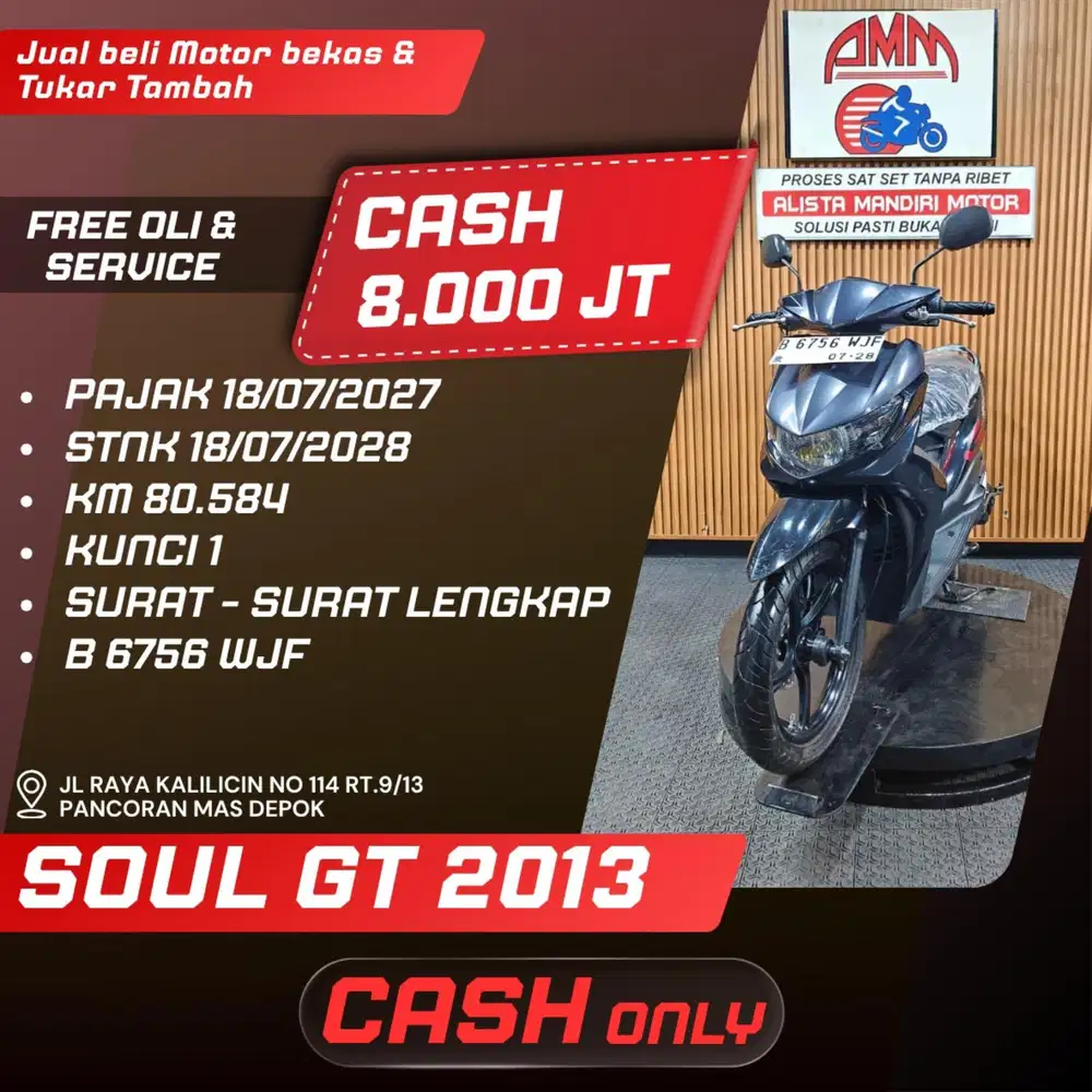 SOUL GT 2013 CASH ONLY ALISTA