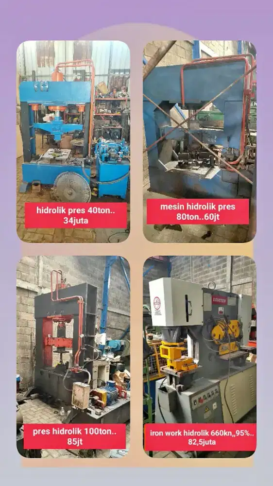 Mesin potong tekuk plat hidrolik