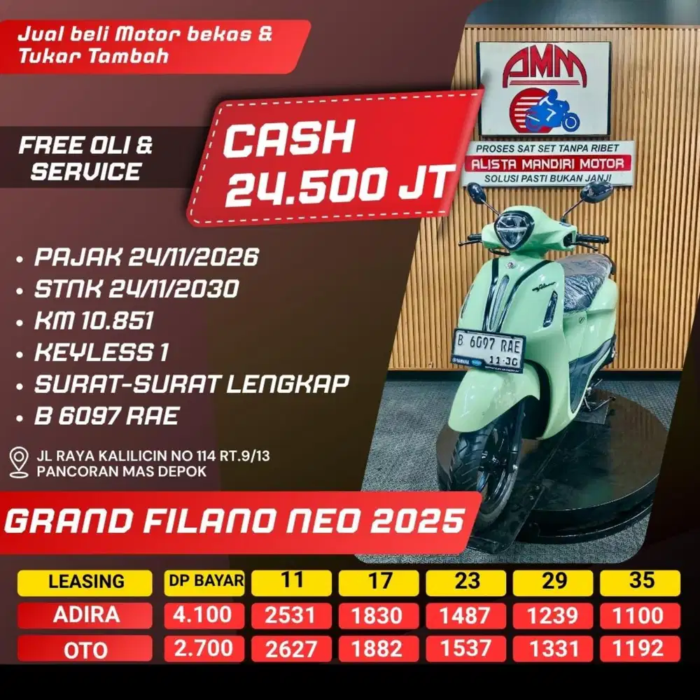 GRAND FILANO NEO 2025 CASH / KREDIT ALISTA