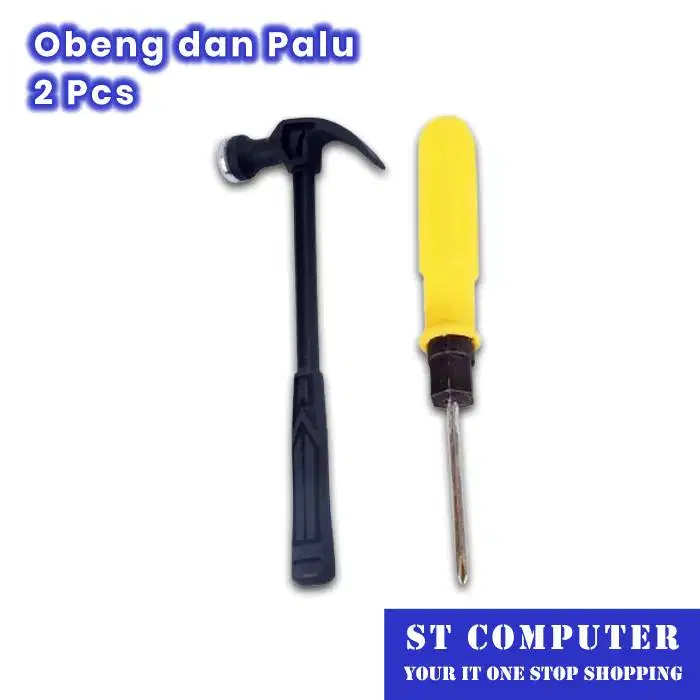 Obeng dan Palu 2 Pcs Perkakas Alat Tukang Tool Set