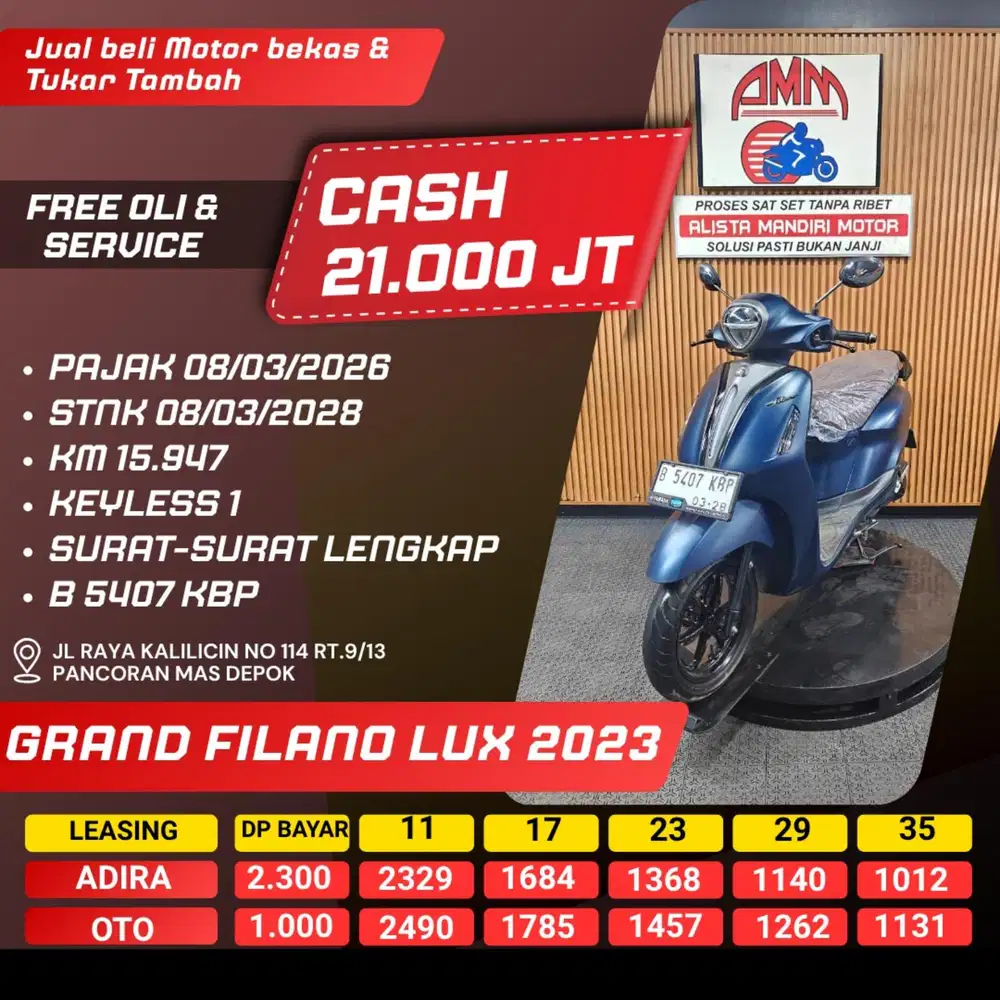 GRAND FILANO LUX 2023 CASH / KREDIT ALISTA
