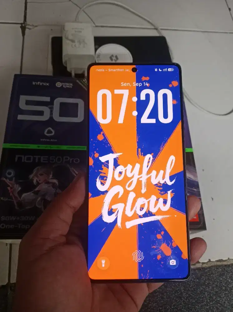 Infinix Note 50 Pro ram 8/256gb Nfc nominus fullset orian lengkap