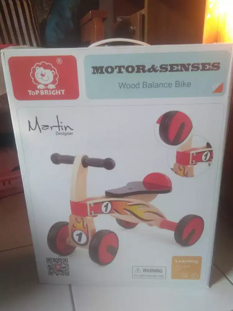 Balance Bike Wood Merk Top Bright