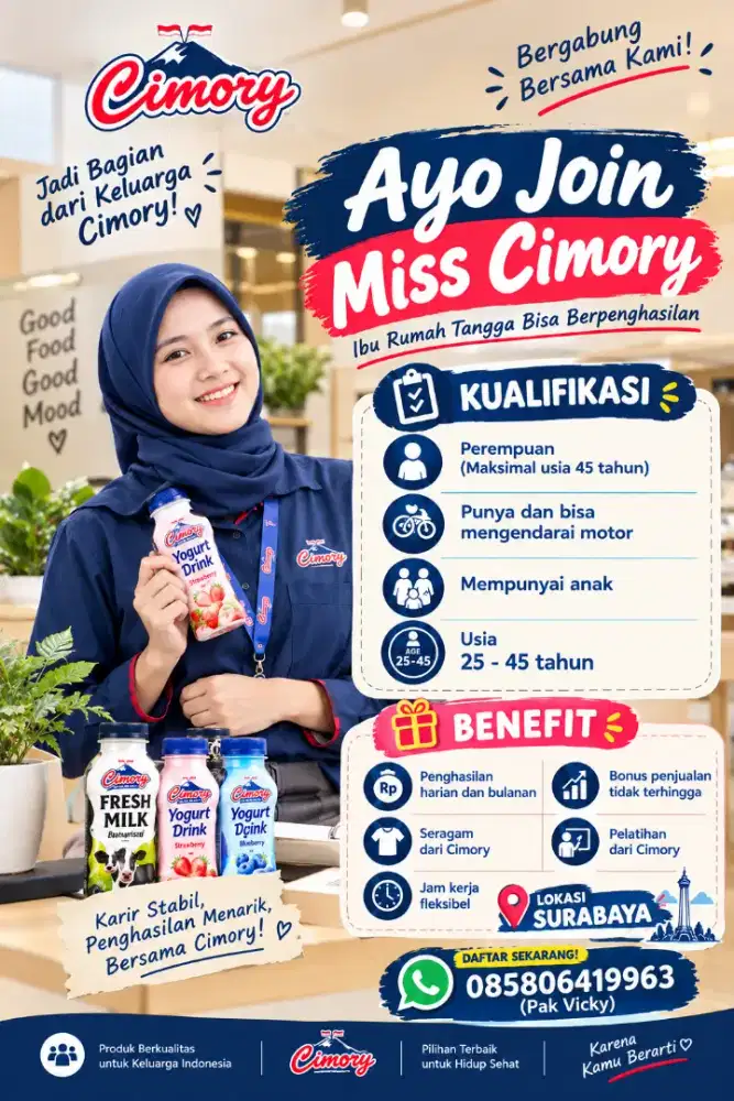 Lowongan kerja miss cimory