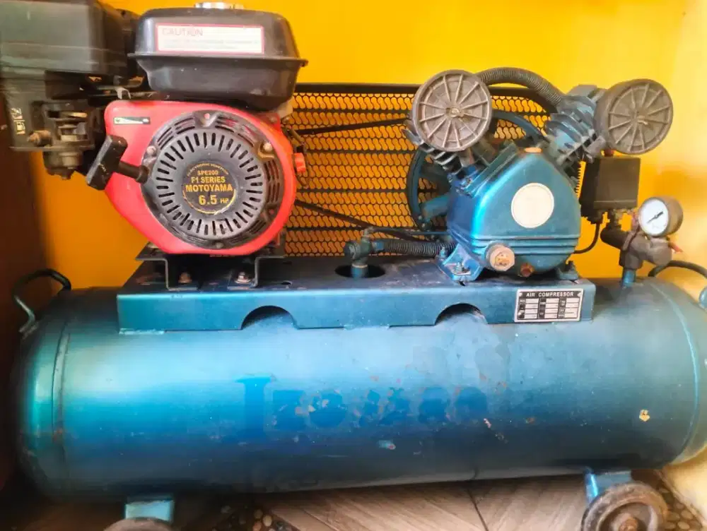Kompresor angin leopart 90L mesin Motoyama