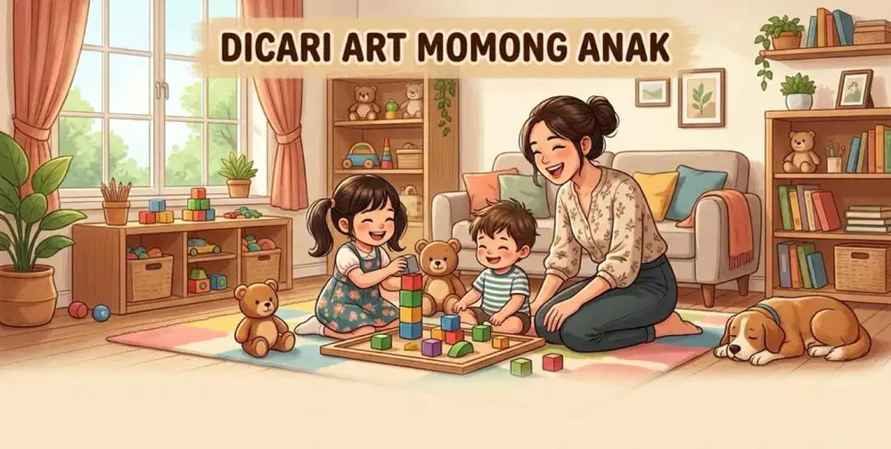Suster momong anak nginep
