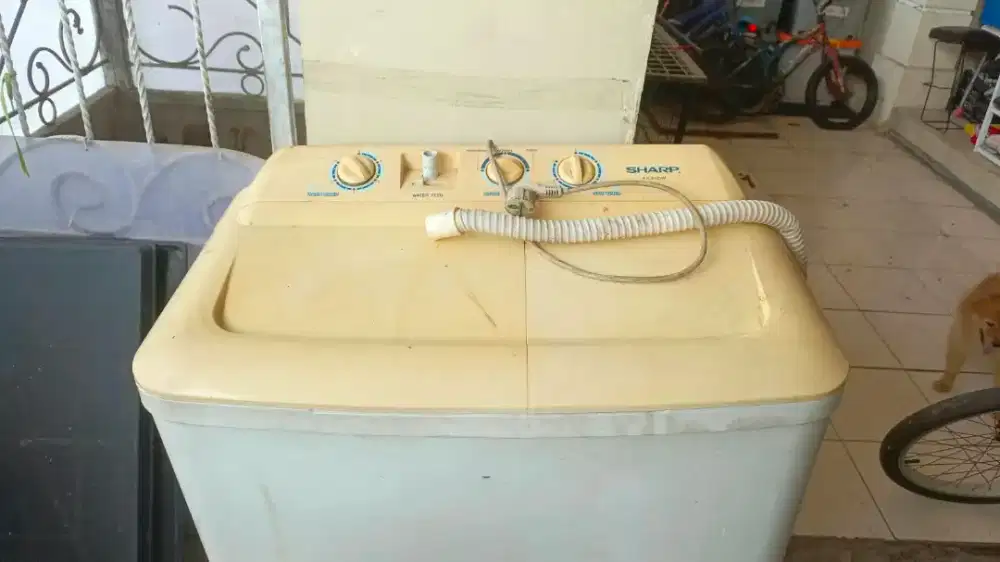 Mesin cuci sharp 2 tabung