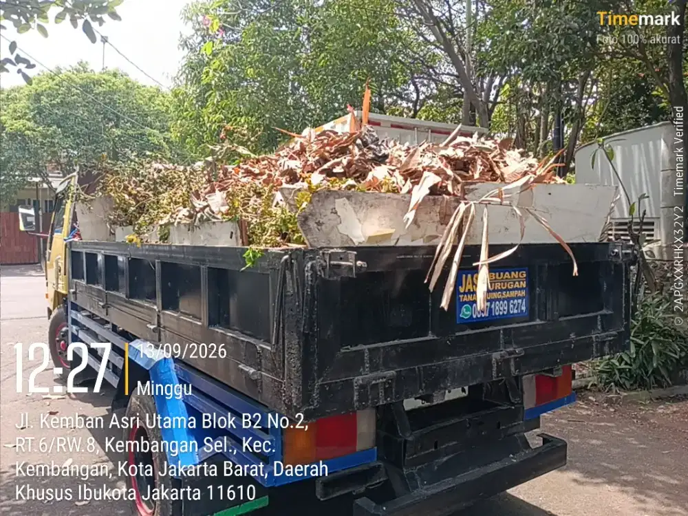 Jasa buang puing dan angkut tanah