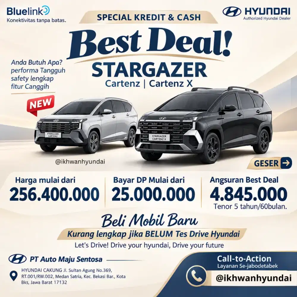 New Hyundai Stargazer Cartenz