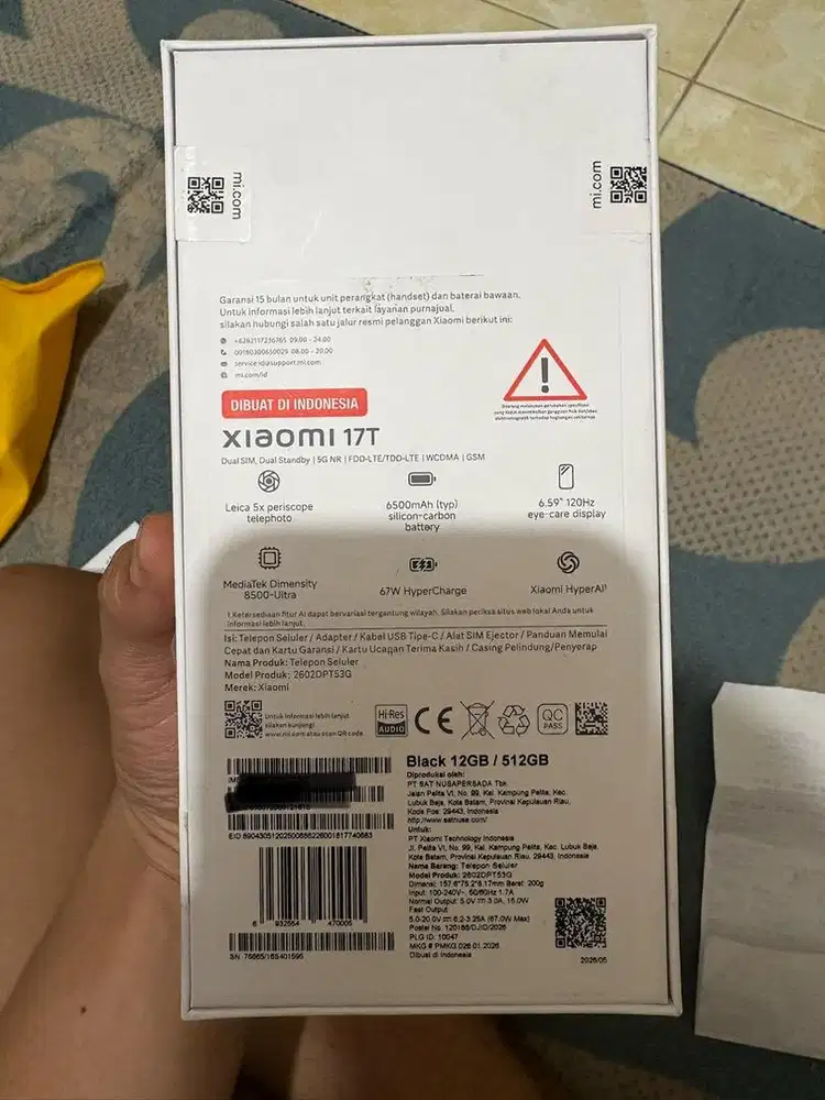 Xiaomi 17T 12/512