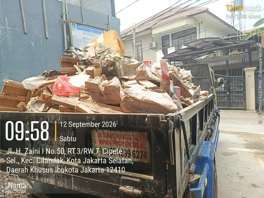 Jasa buang puing sampah