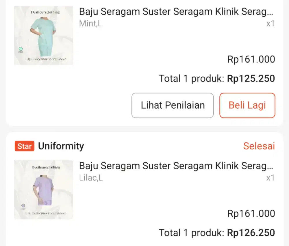 Baju Suster size L