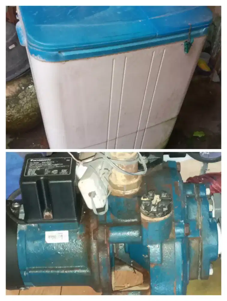 Di jual mesin pompa air jtpam pnasonic,mesin cuci pnasonic seken  nego