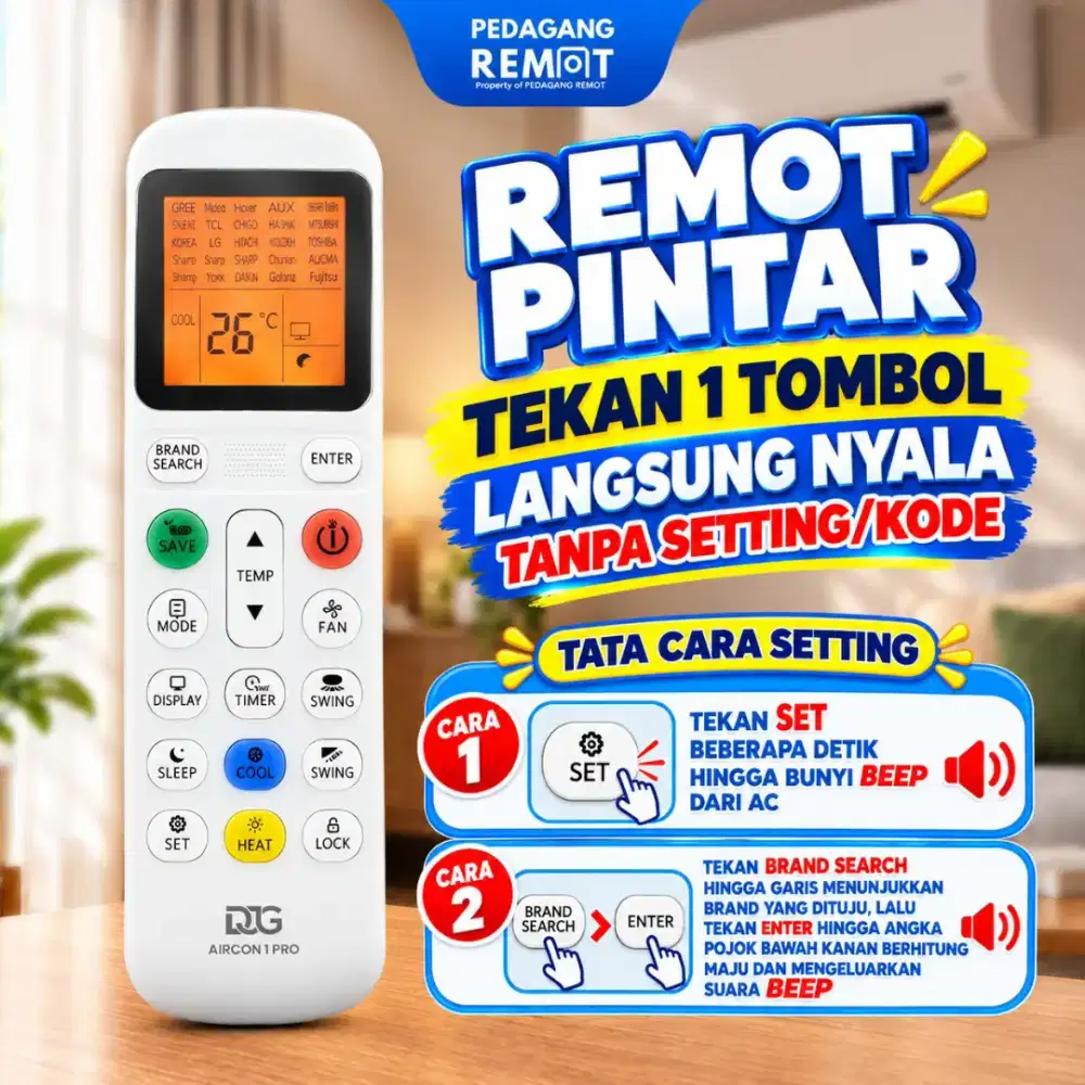 REMOT PINTAR AC UNIVERSAL