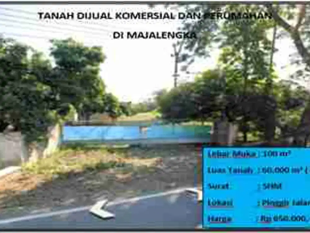 Tanah komersial dan pemukiman majalengka