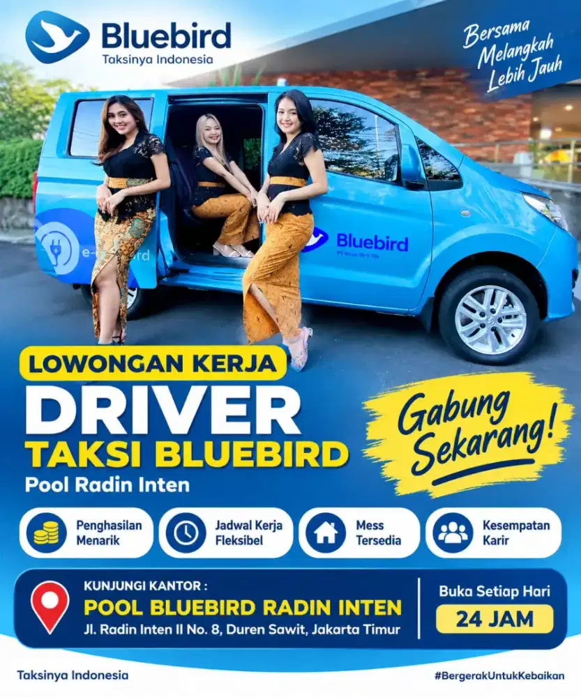 Lowongan Driver Bluebird Pool Radin Inten