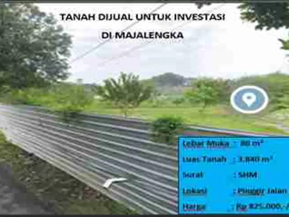 Tanah untuk investasi Majalengka