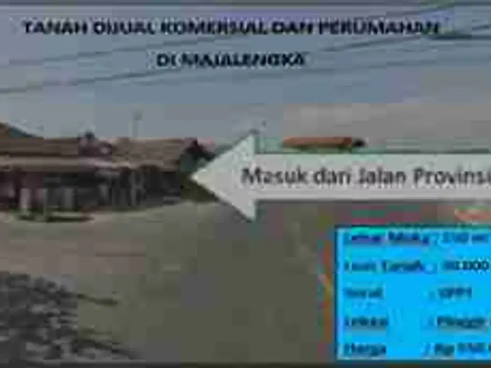 Tanah komersial dan pemukiman majalengka