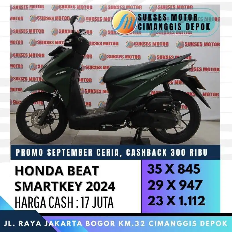 HONDA BEAT SMARTKEY 2024 PROMO KREDIT DP 500