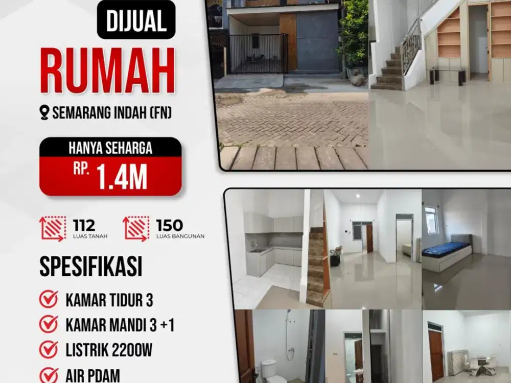 Dijual Rumah Baru Di Semarang Indah