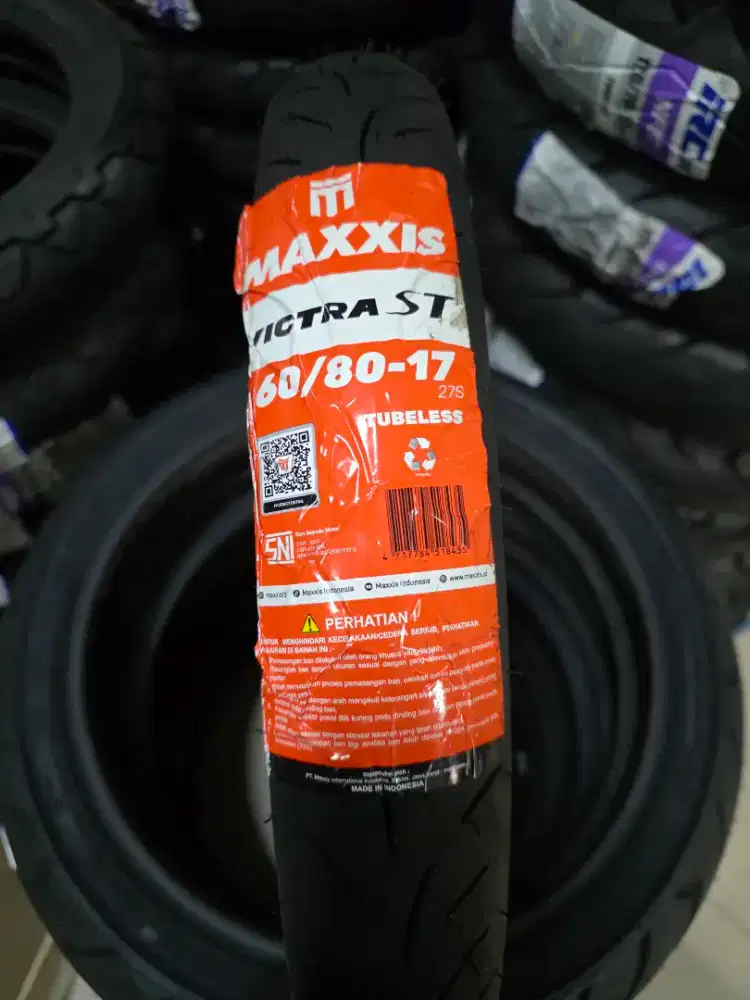 Dijual Murah Maxxis Victra 60/80-17  ban cacing Original dan baru