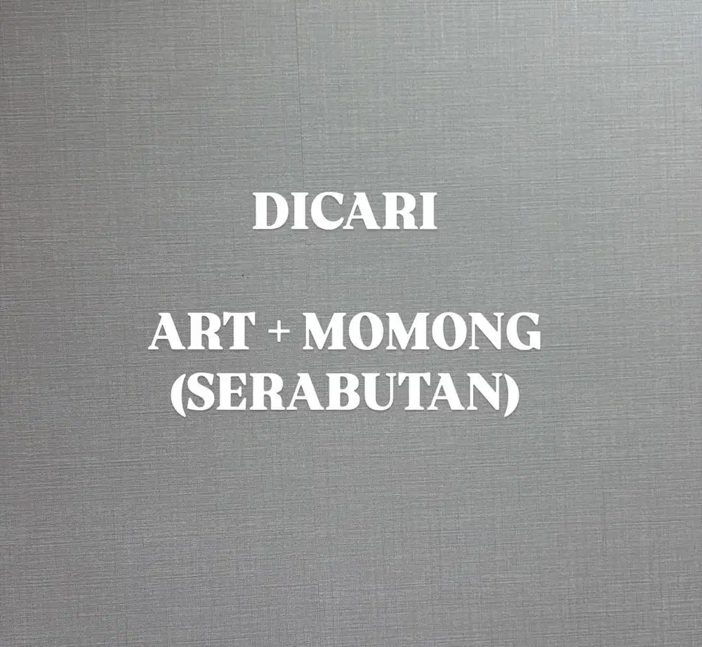 ART + MOMONG (Serabutan)