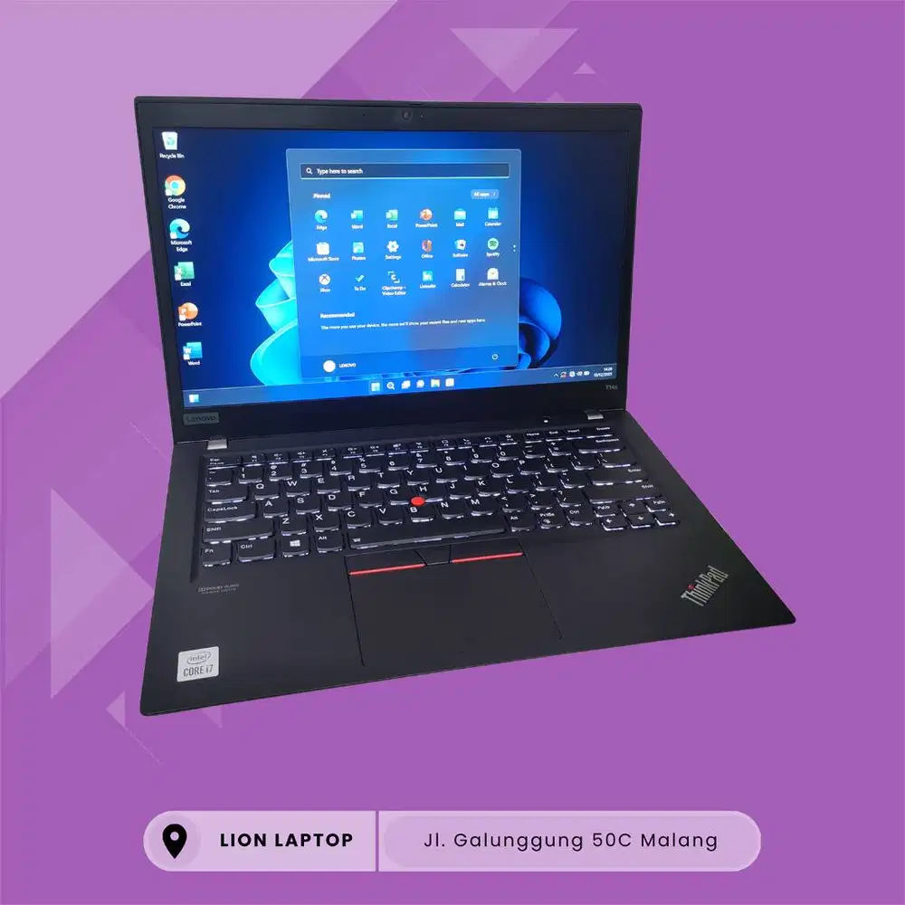 RAM 32GB Core i7 Gen 10 Slim SSD 256GB Lenovo Thinkpad T14S [14|09]