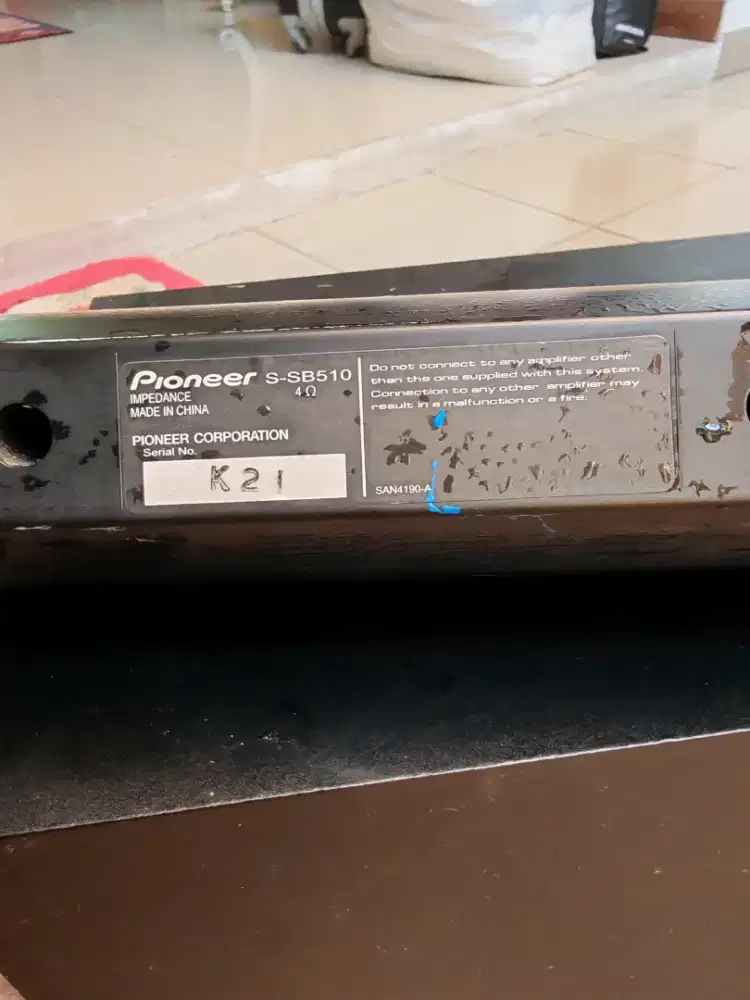 PIONEER HTP-SB510 HOME THEATER 3.1 CH + SUBWOOFER
Pioneer Original.