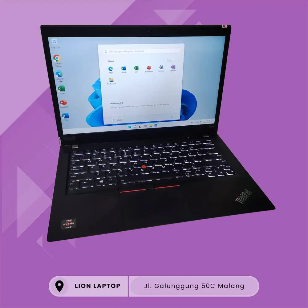 RAM 16GB AMD Ryzen 7 4Ghz VGA 2GB Lenovo Thinkpad T495s [14|09]