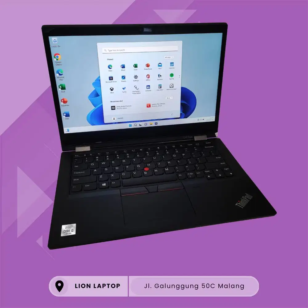 Core i3 Gen 10 Flip 360° Include Stylus Lenovo Thinkpad YOGA L13 [14|0