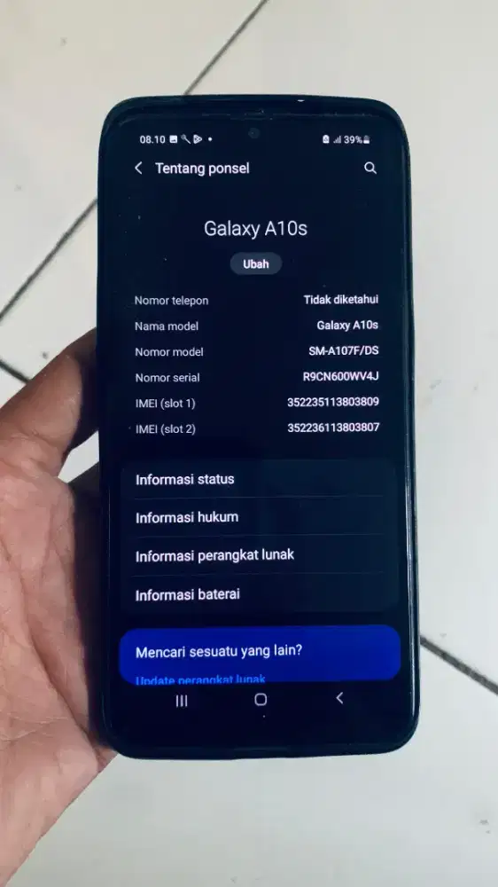 Samsung A10s normal batangan