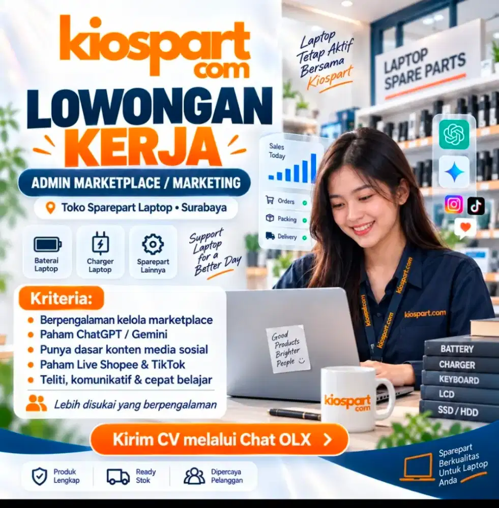 Admin Marketplace/Marketing Surabaya