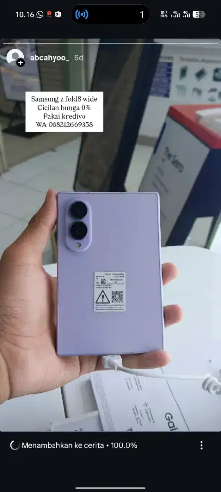 Samsung galaxy Z FOLD8 cicilan 0%