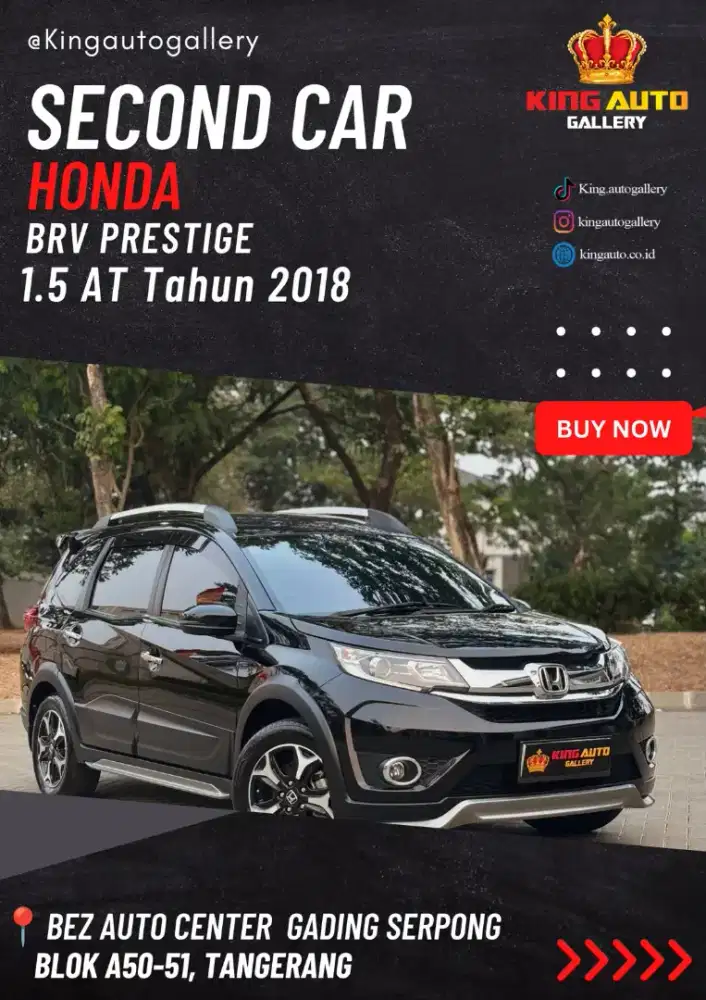 HONDA BRV E Prestige 1.5 Cvt 2018 Mulus