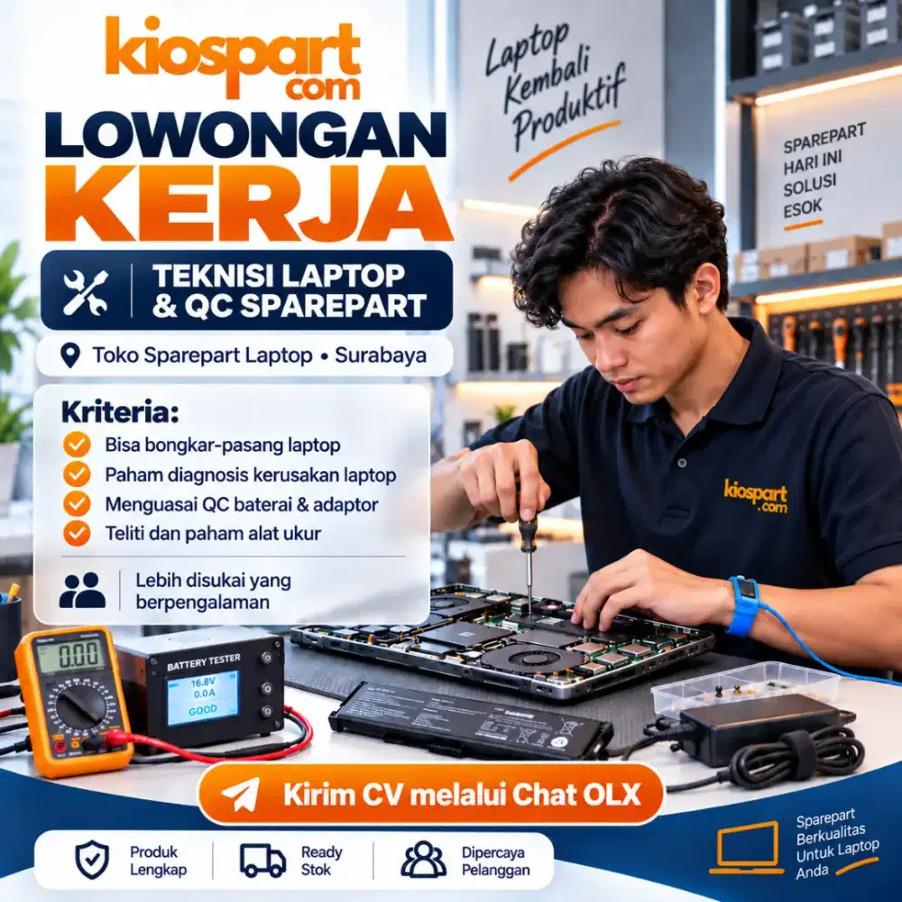 Lowongan Kerja Teknisi Laptop - Surabaya