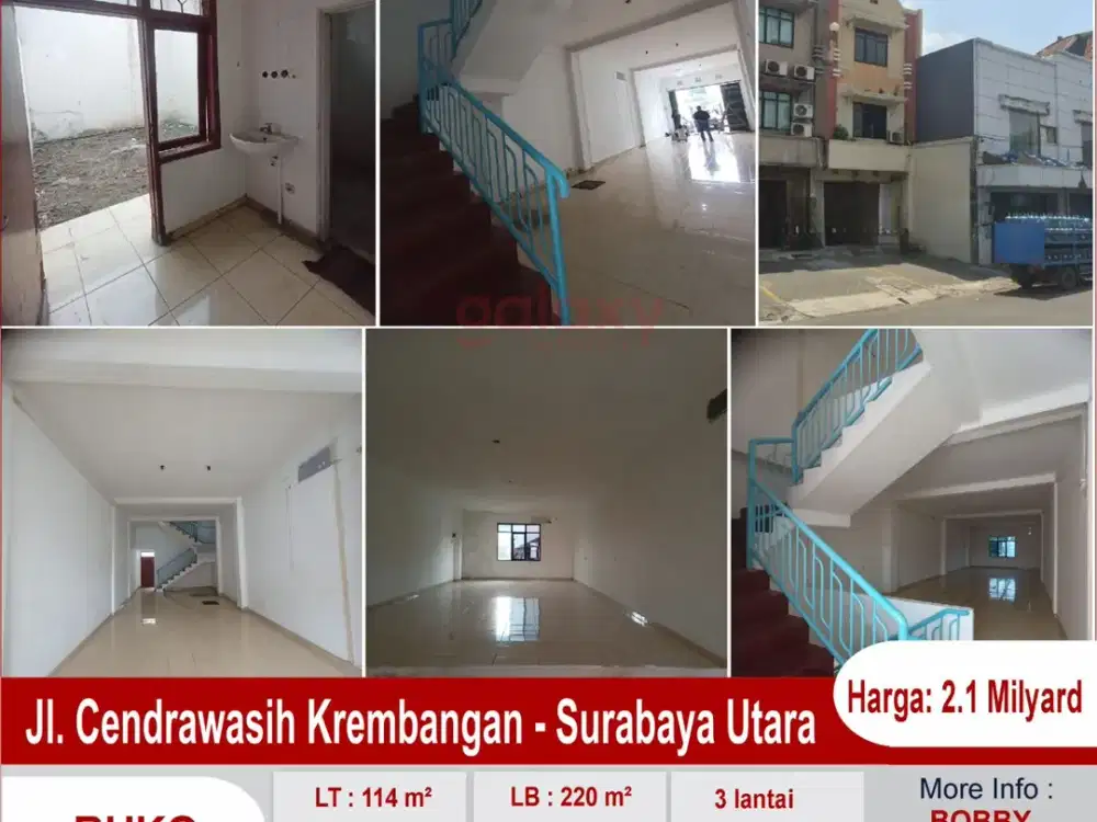 Ruko 3 Lantai Daerah Jalan Cendrawasih Surabaya