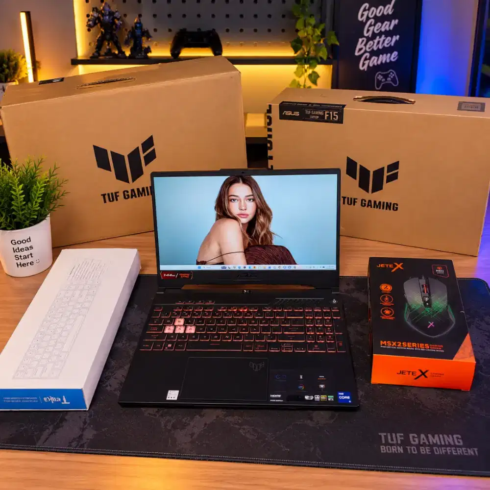 Laptop Asus Tuf F15 RTX3060 6GB 140w Core i7-12700H Ram 16GB Fullset