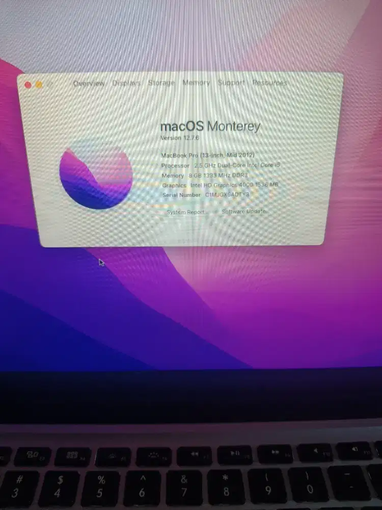 Macbook pro 8/256GB