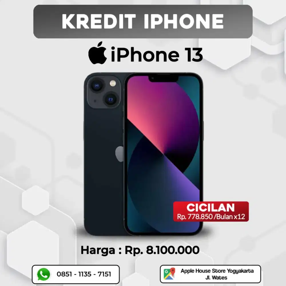 JUAL CEPAT IPHONE 13 128GB MIDNIGHT GARANSI RESMI IBOX