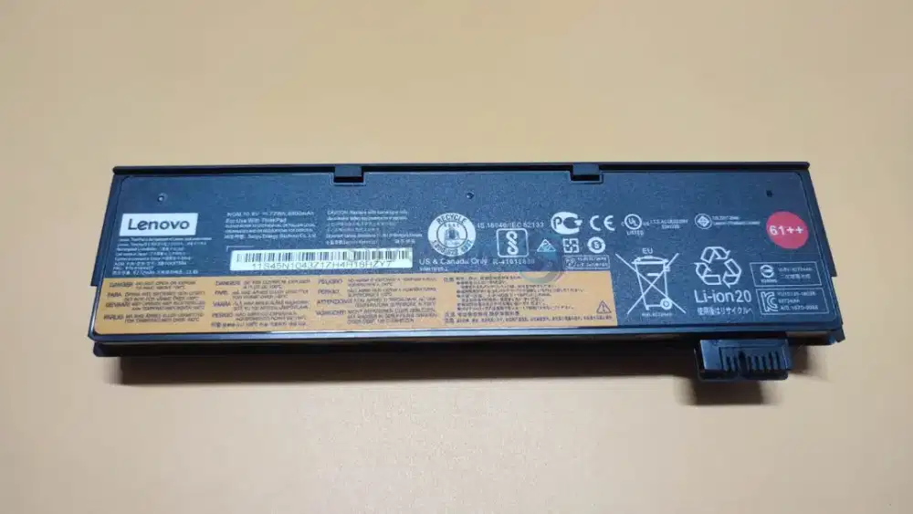 Baterai Thinkpad T470 61++ (7100 mAh) JUMBO