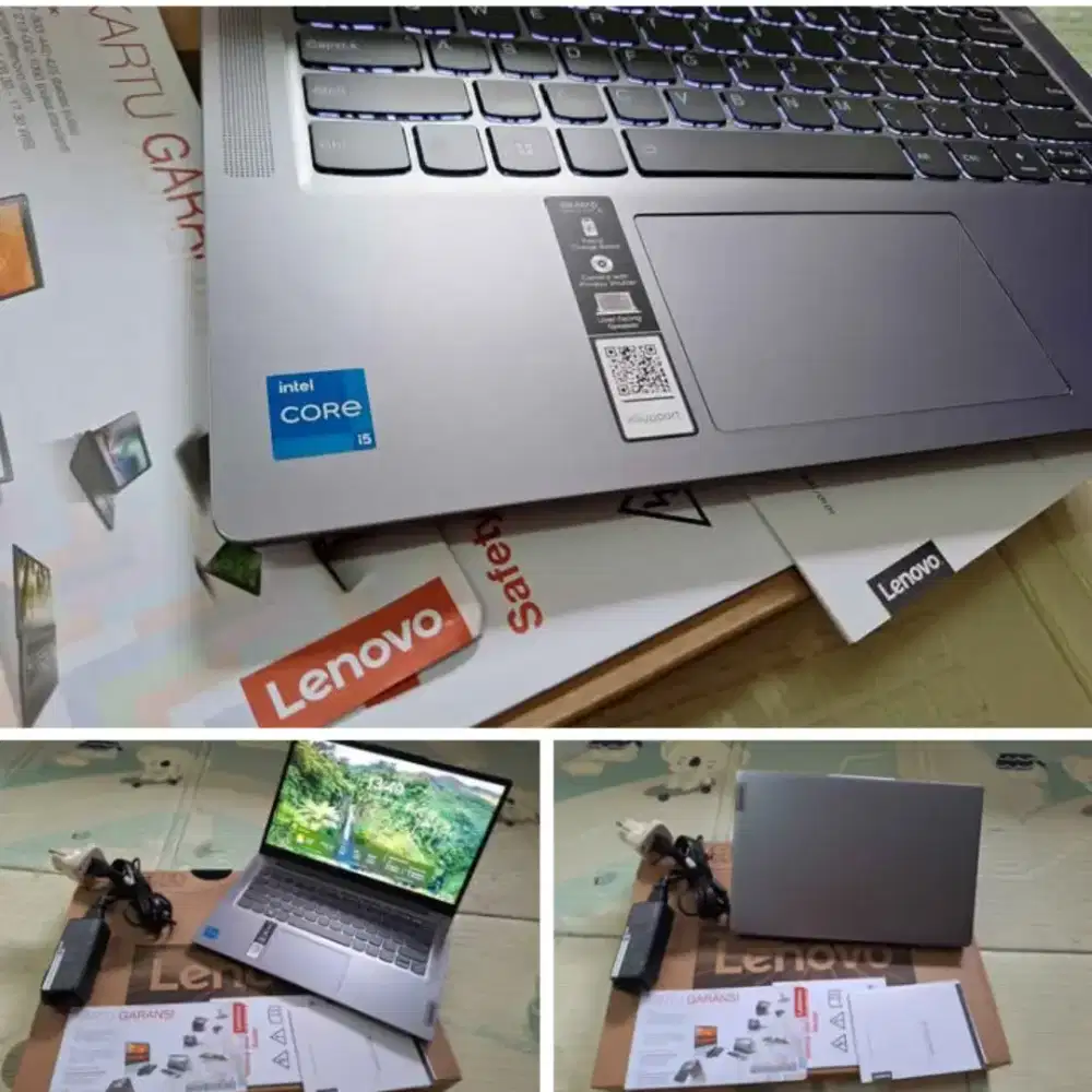 LIKENEW LAPTOP LENOVO IDEAPAD CORE I5 GEN 13 FULSET MSH GARANSI RESMI