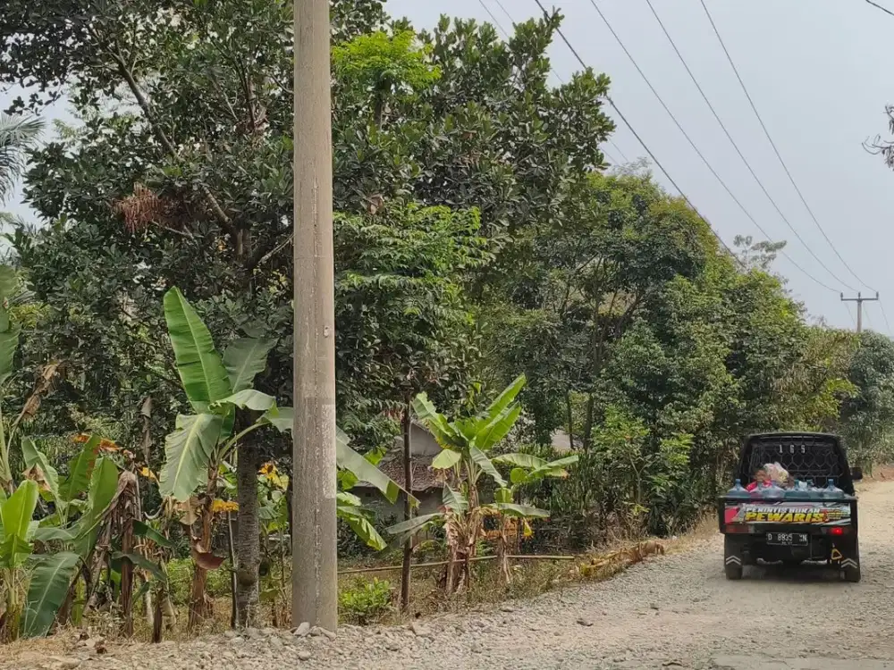200 Juta Nego Lahan Kebun Subur Samping Jalan di Bojong Purwakarta, Akses Mobil