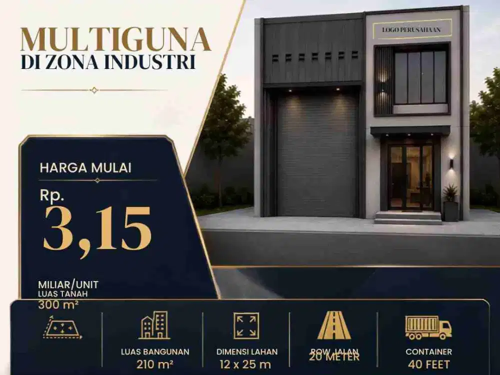Dijual Pergudangan