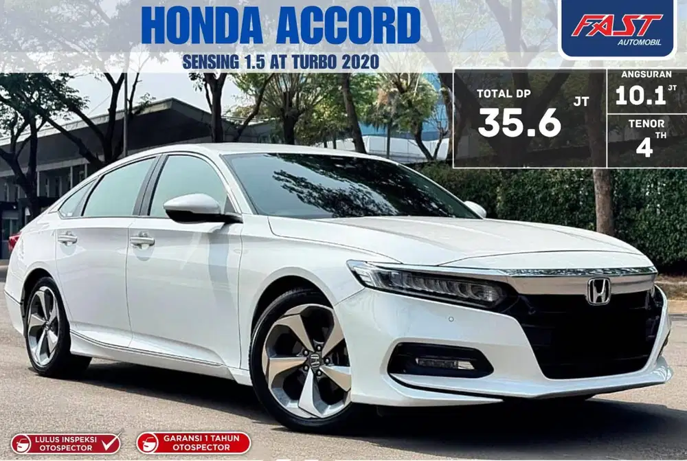 LOW KM 40RB HONDA ACCORD SENSING 2020 1.5 AT TURBO & SERVICE RECORD