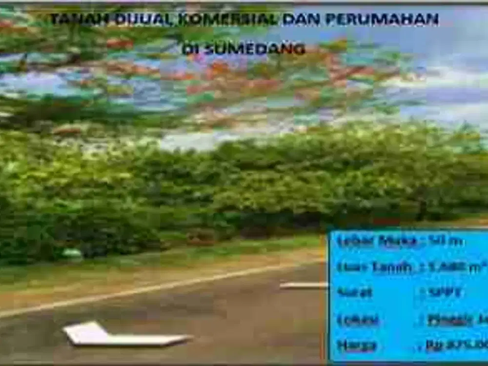 Tanah komersial dan pemukiman Sumedang
