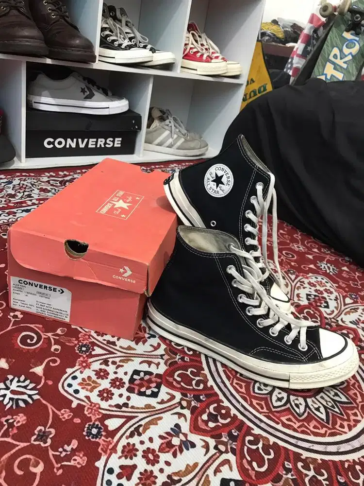 Converse 70s Black Egret Original lengkap box
