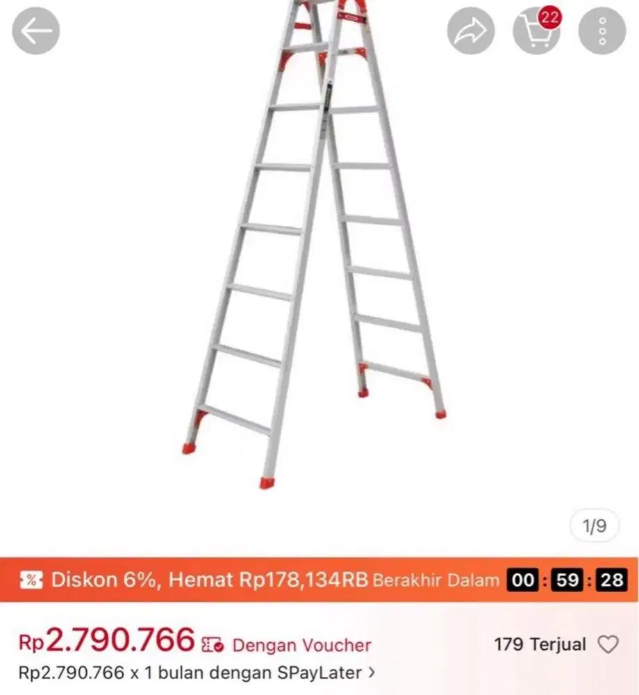 Tangga merk krisbow ori harga net