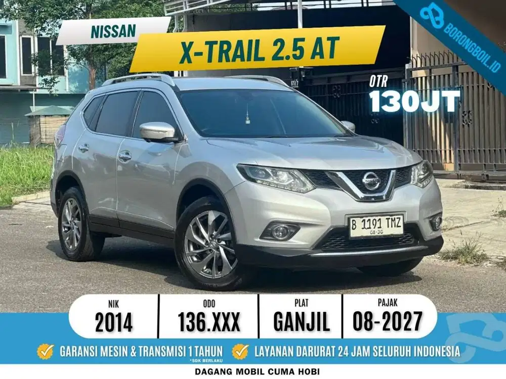 Nissan Xtrail 2.5 AT 2014 Briliant Silver DP 25 JUTA