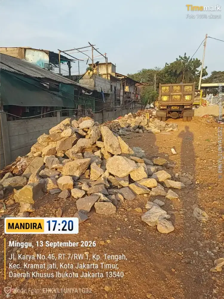 Batu belah sirdam limestone abu batu pasir pasang