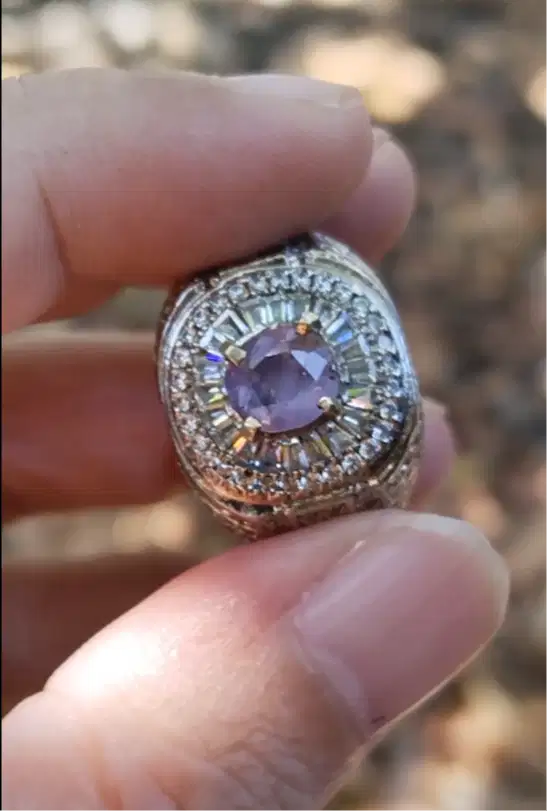 Cincin Natural Blue Sapphire No Treatment Srilangka